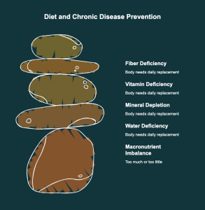 Chronic disease prevention through a balanced diet and good nutrition