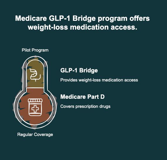Medicare GLP-1 Bridge Program and Medicare Part D coverage for weight loss medications such as Wegovy and Zepbound