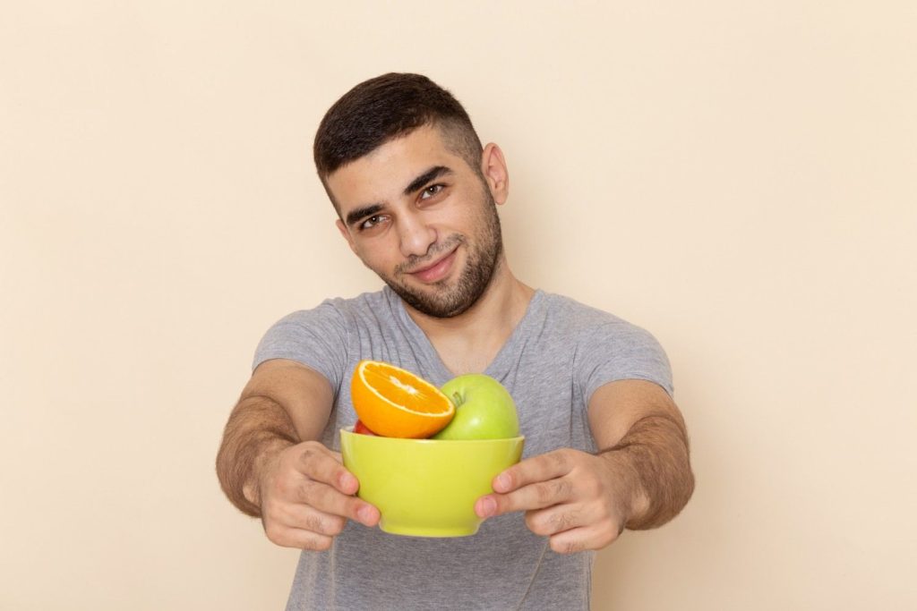 Healthy sour foods and fresh fruits